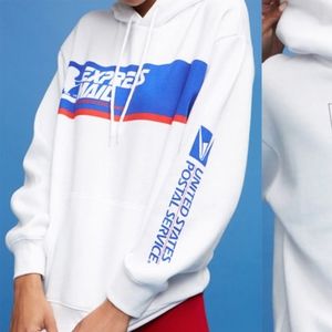 Forever 21 x USPS White Express Mail Hoodie